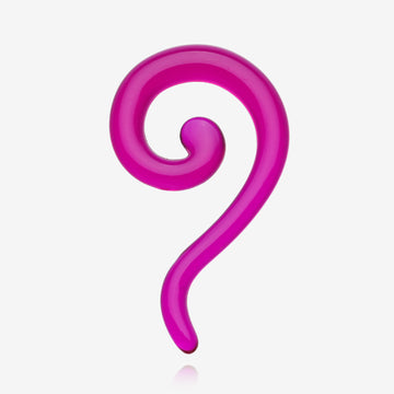 A Pair of Claw Hook Acrylic Ear Gauge Taper Hanger-Purple